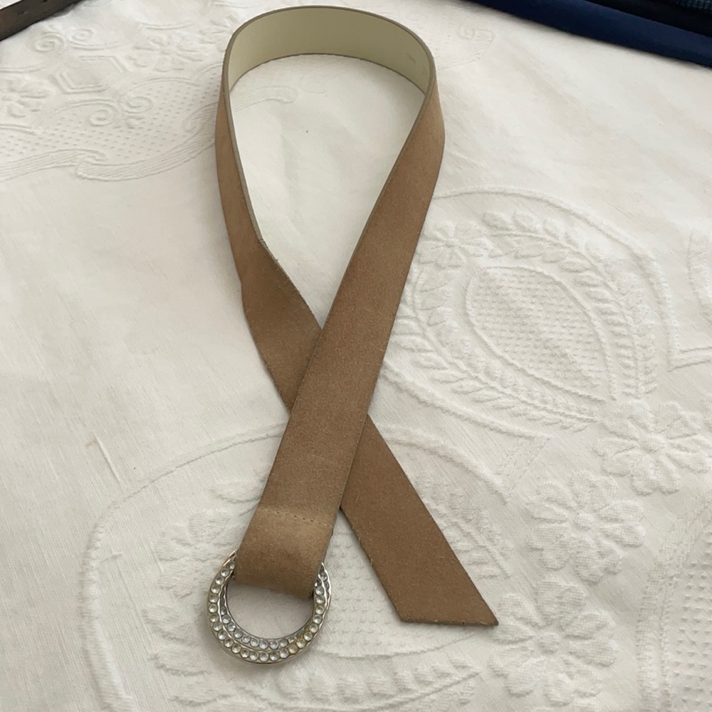 TAN leather belt